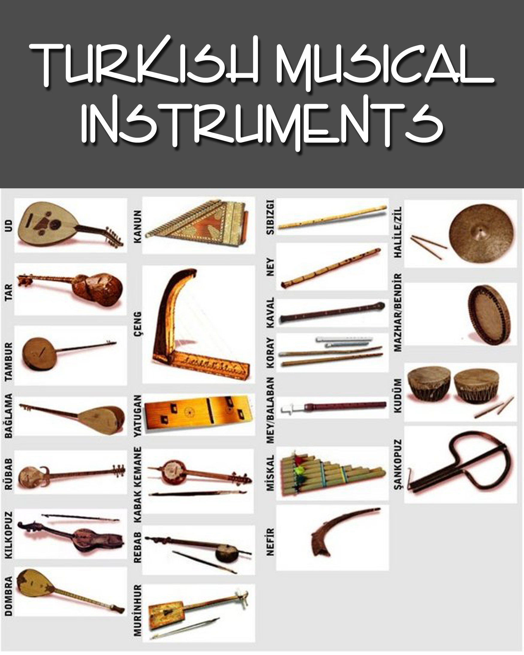 Турецкие народные инструменты музыкальные названия